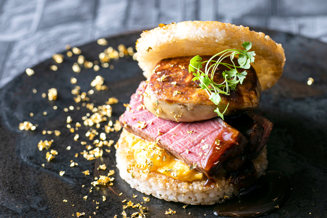 アラカルト 2種類のご褒美ライスバーガー 愛知県名古屋のホテル予約なら ささしまライブのストリングスホテル名古屋